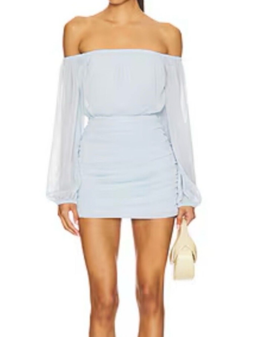 NWT SNDYS Allena Mini Dress in Blue, Size XXS